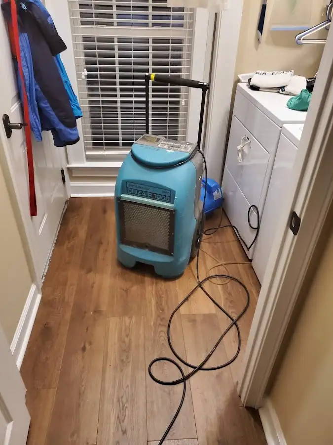 Commercial dehumidifier deployed for Flood Damage Cleanup in St. Francis